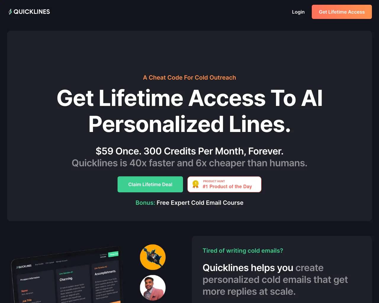Quicklines screenshot