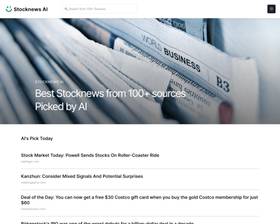 Stocknews AI screenshot